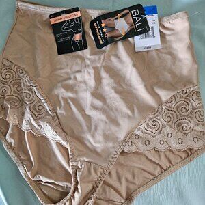NWT Firm Control Bali Tummy Solutions Shaper Brief Panty | Color Nude | Size XL